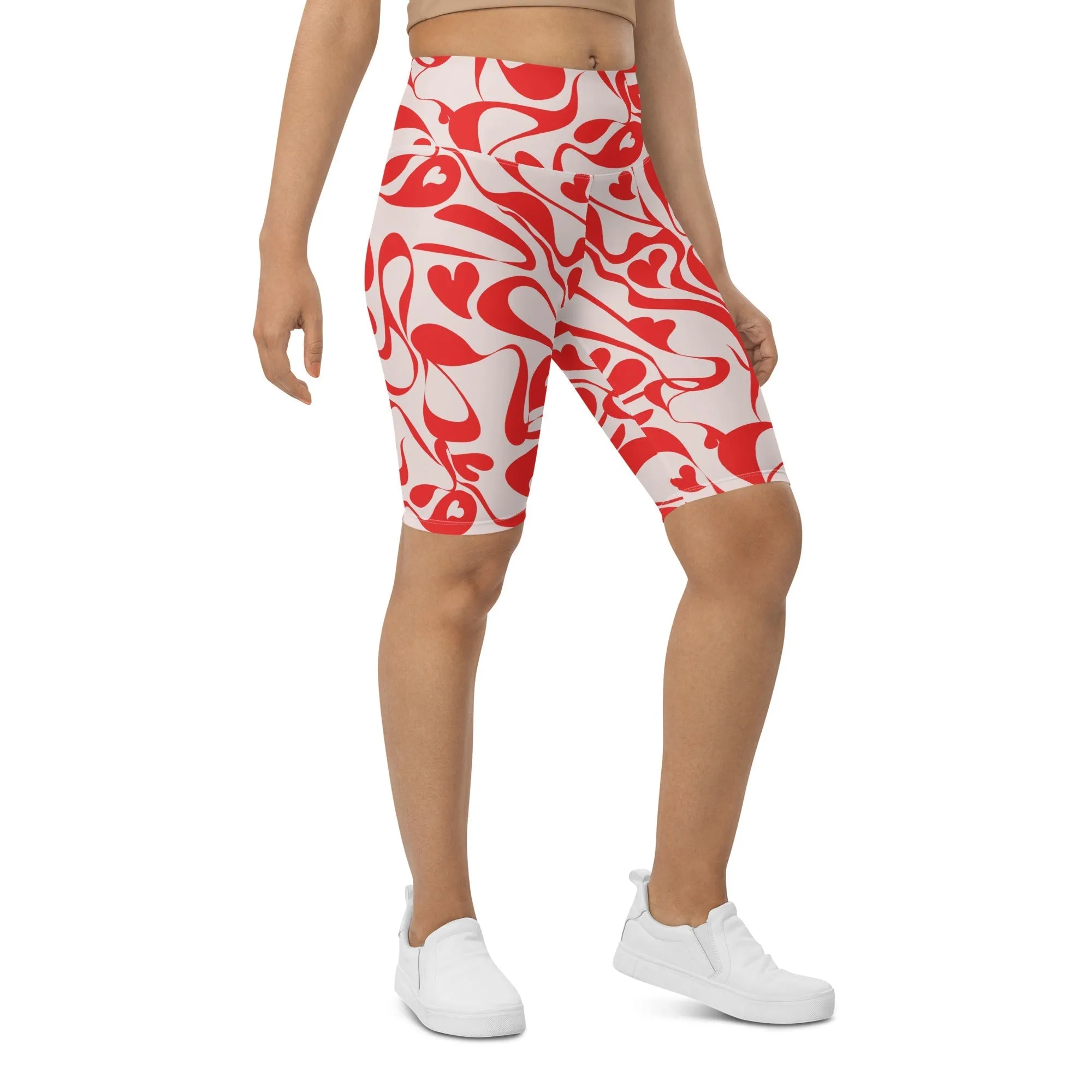 Heart Swirl Biker Shorts