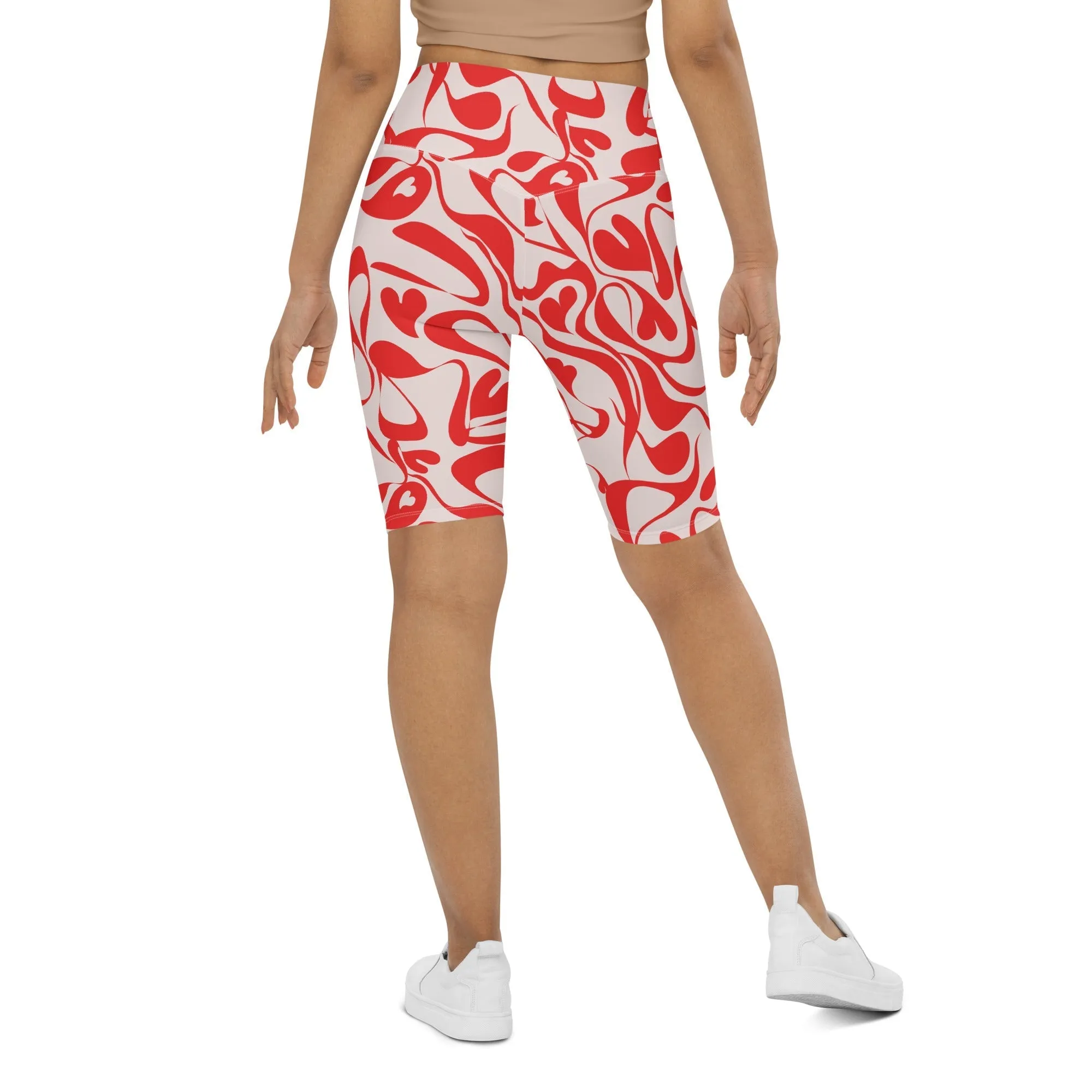 Heart Swirl Biker Shorts