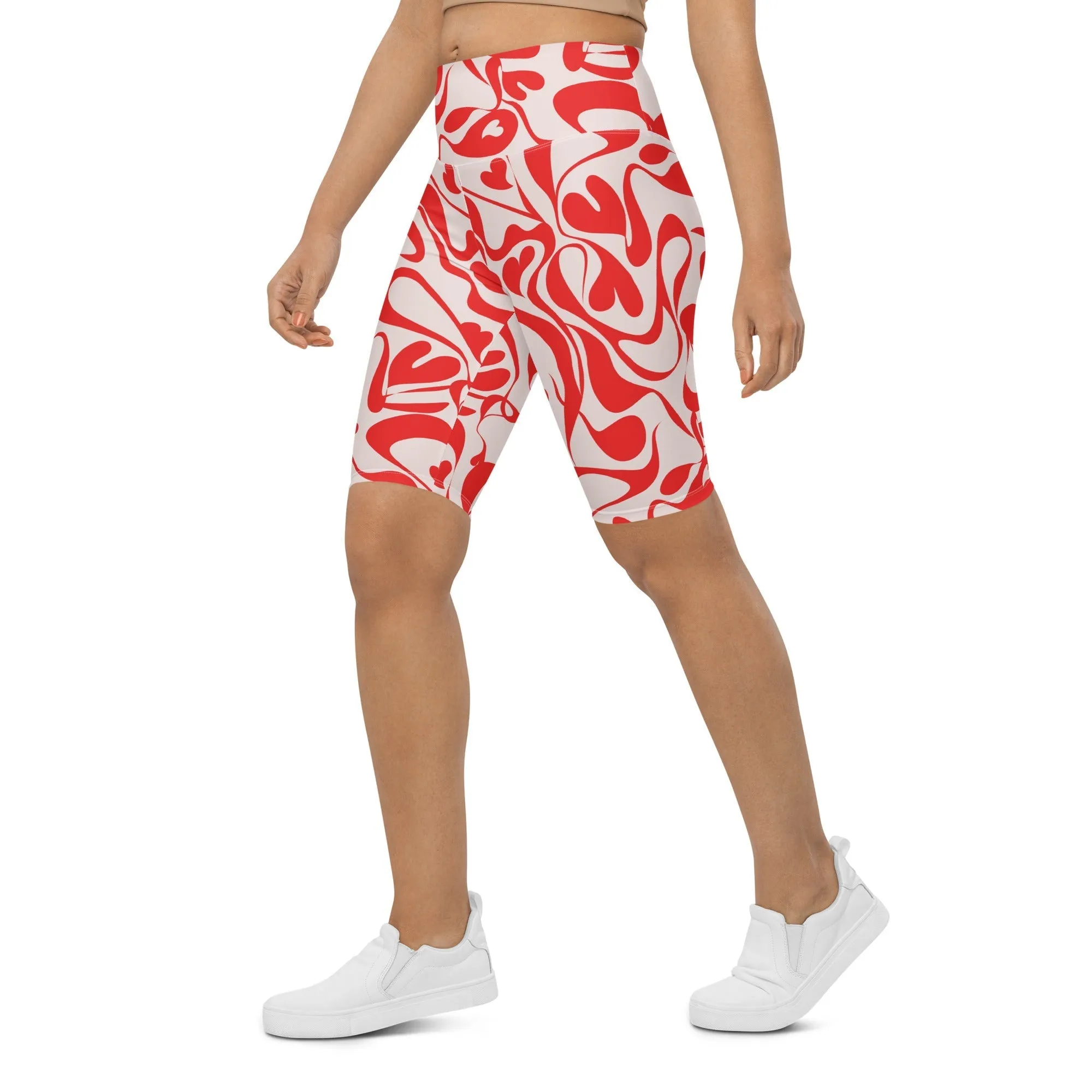 Heart Swirl Biker Shorts