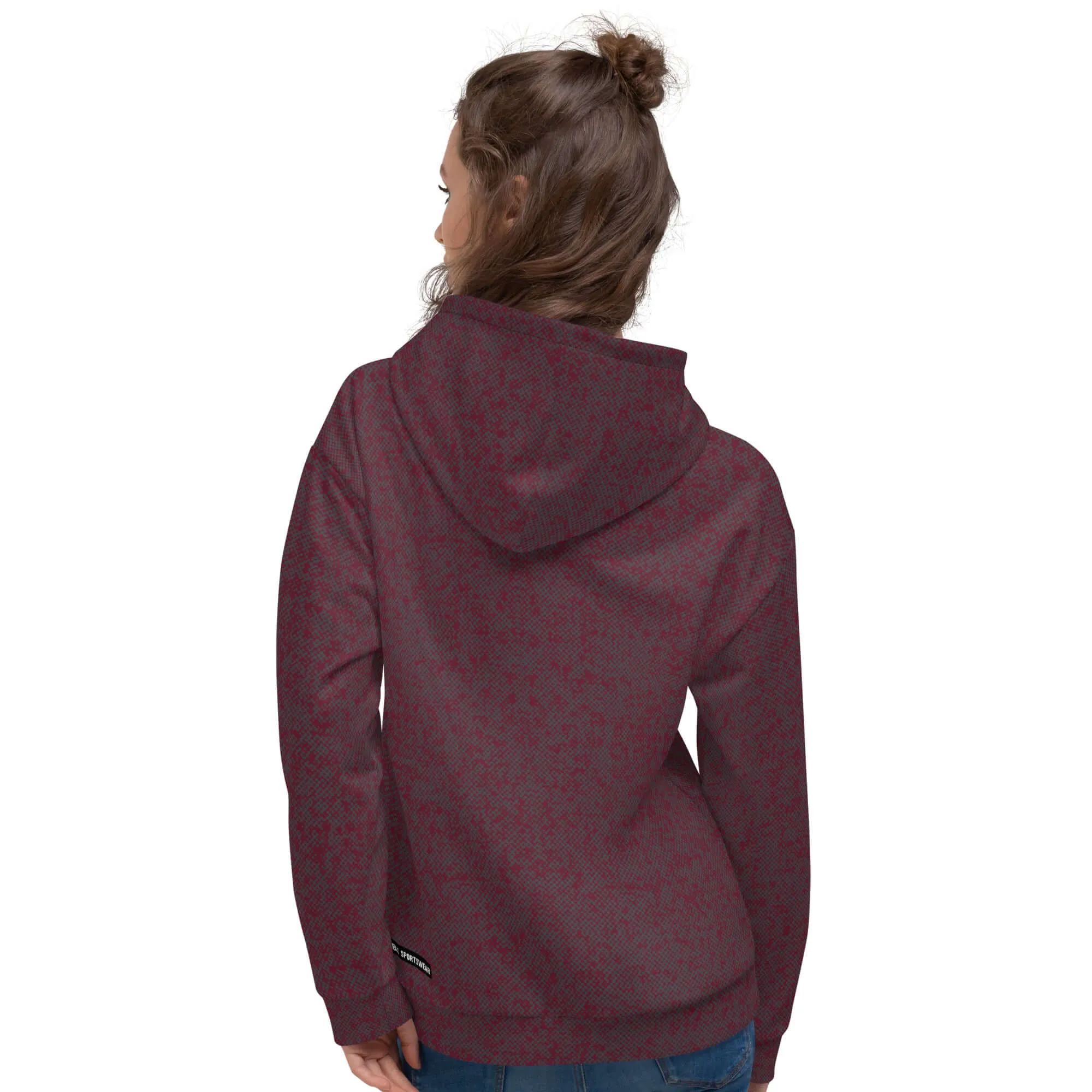 Humble Sportswear™ Pattens Red Relaxed Fit Hoodie