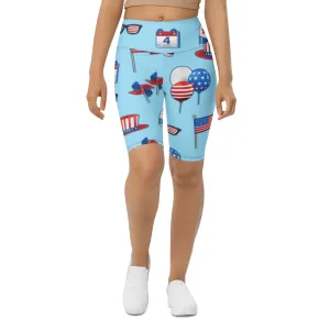 Independence Day Biker Shorts