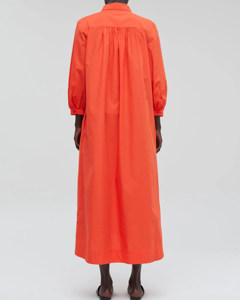 Jasper Gathered Shirt Midi Dress