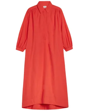 Jasper Gathered Shirt Midi Dress