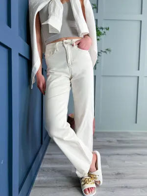 Judy Blue Mild Destroyed Straight Leg Jeans