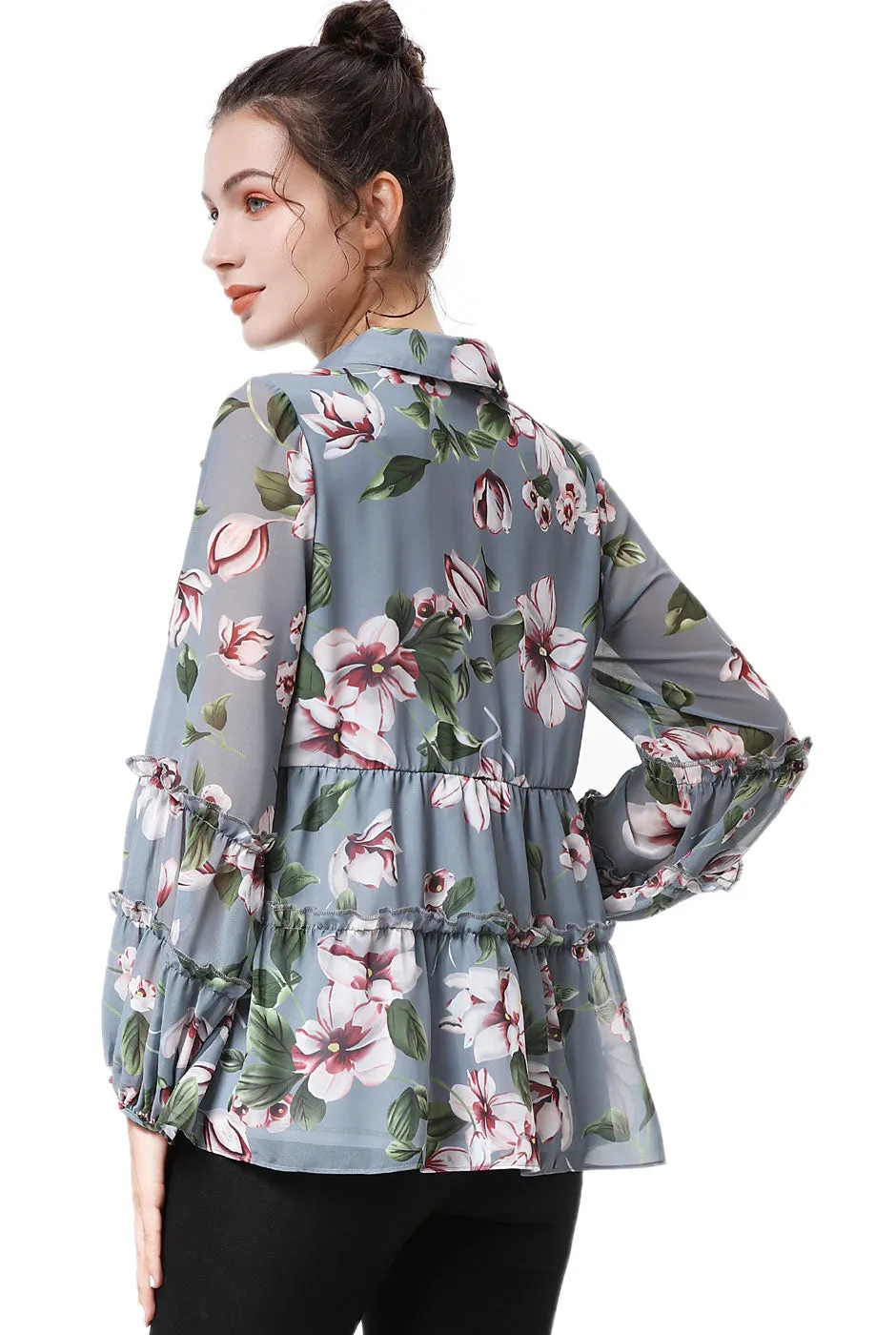 Kimi   Kai Women's "Rachel" Peasant Blouse