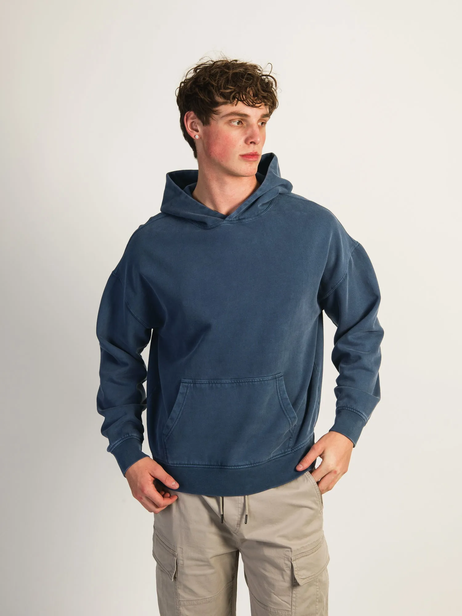 KOLBY RELAXED FIT HOODIE - BLUE