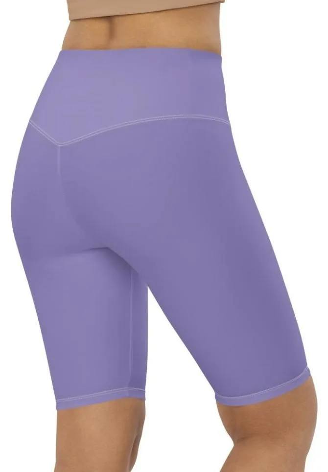 Lavender Purple Biker Shorts