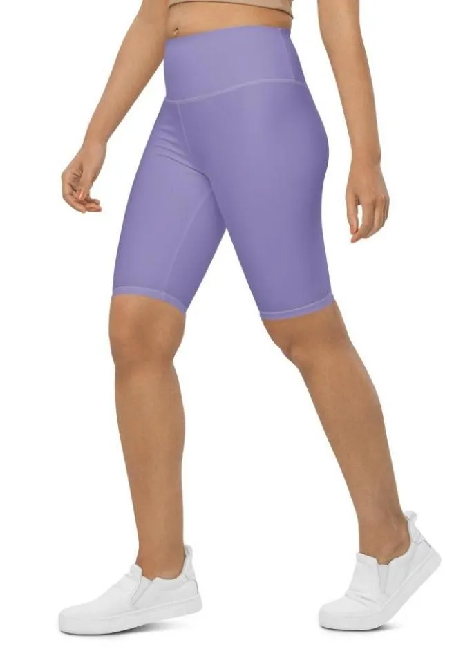 Lavender Purple Biker Shorts