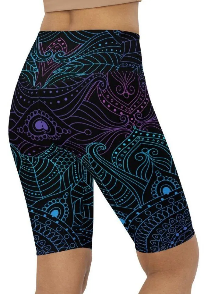 Magical Mandala Biker Shorts