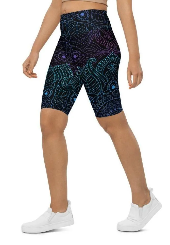 Magical Mandala Biker Shorts