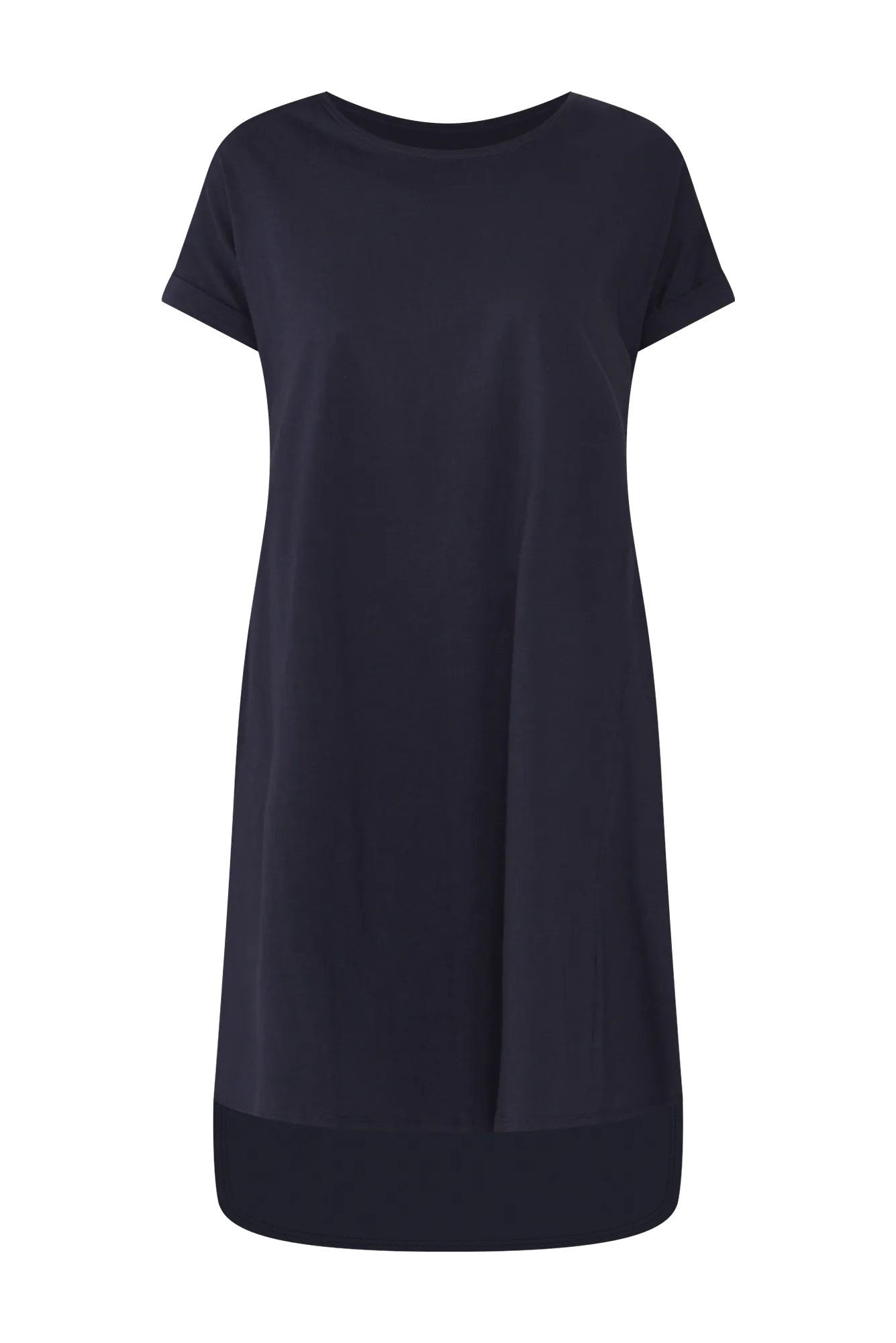 Maxine Charcoal Cotton T-Shirt Dress