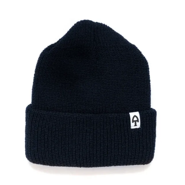 MERINO CARDIGAN Stitch Beanie Navy