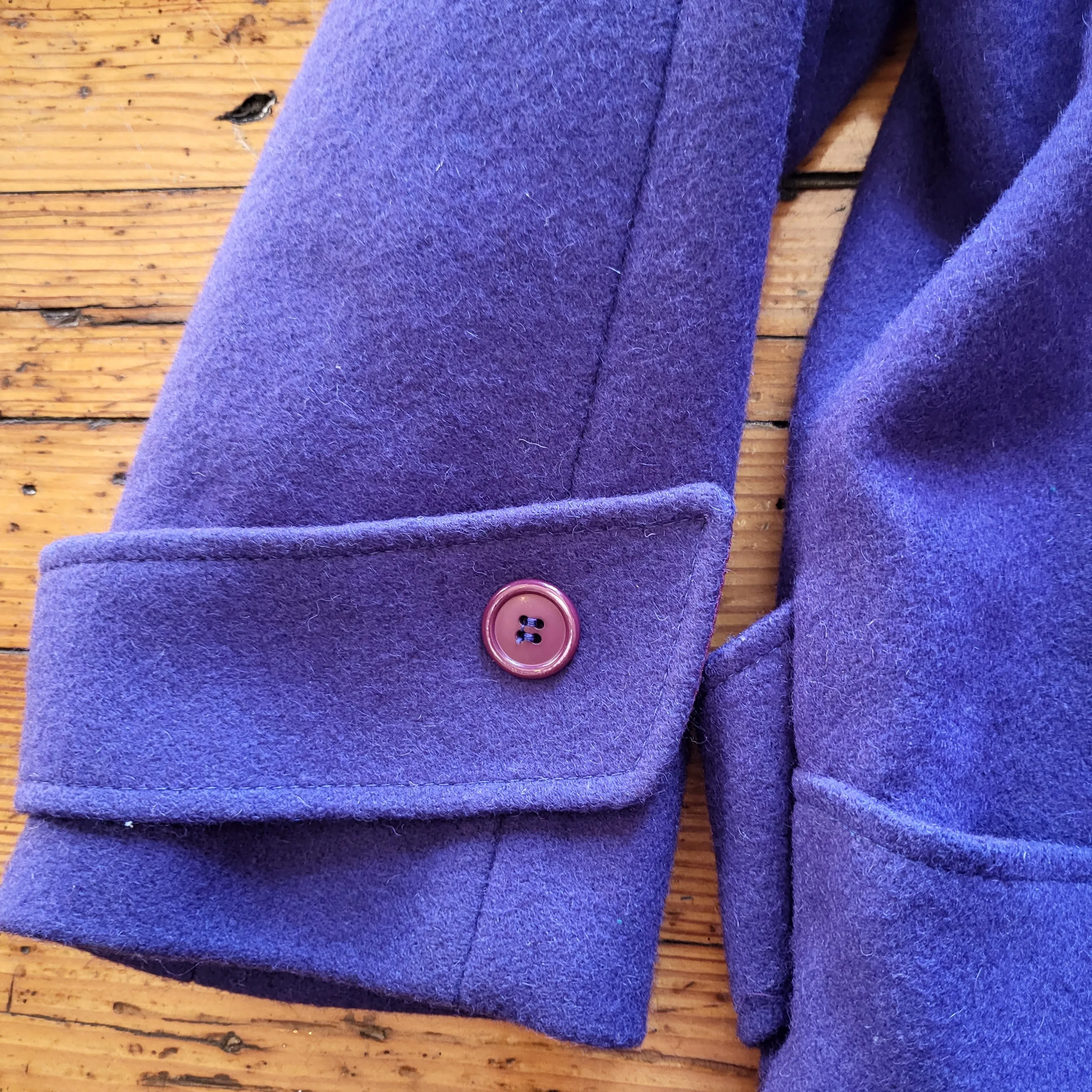 Miss Bobbie Vintage 1960s Wool Coat Blue