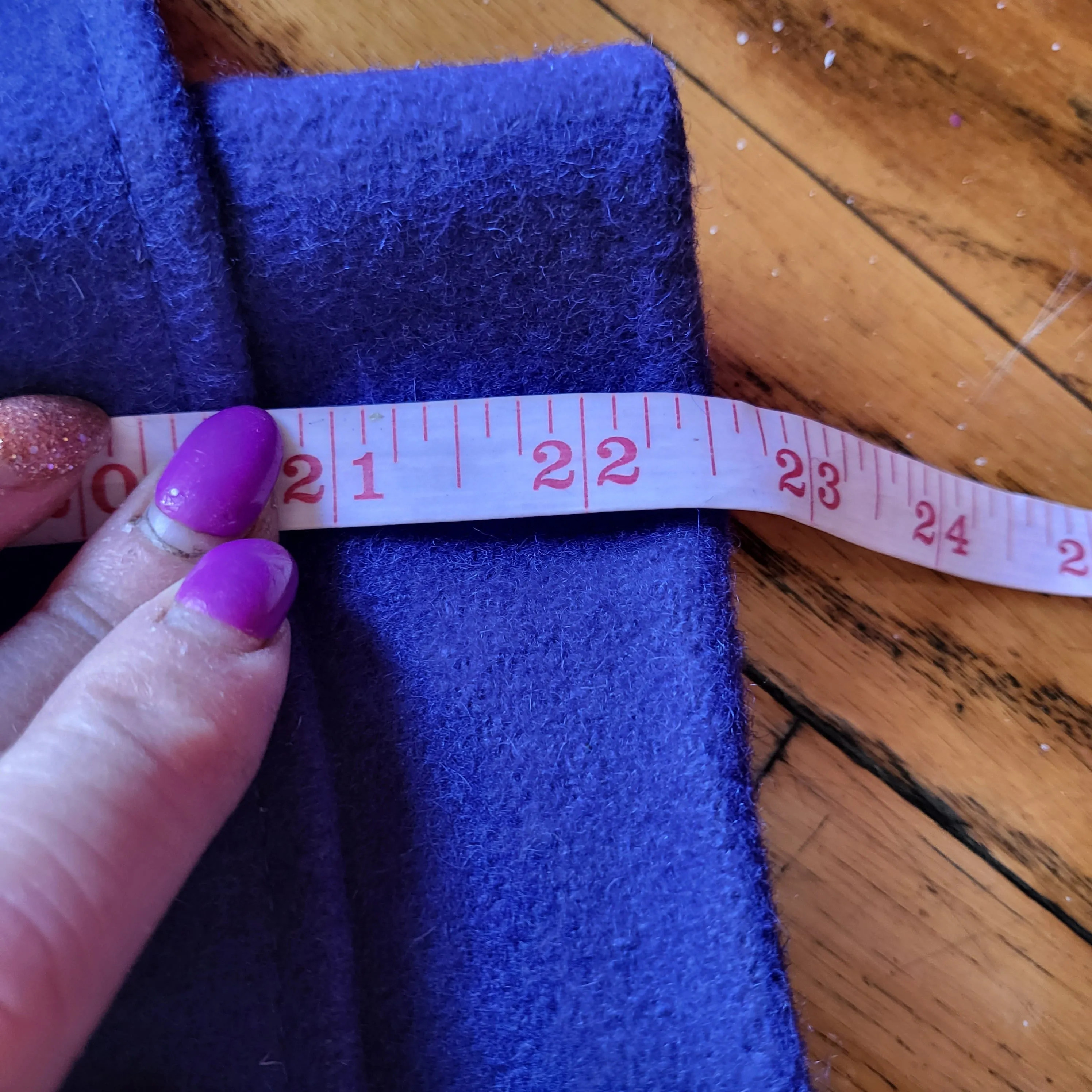 Miss Bobbie Vintage 1960s Wool Coat Blue
