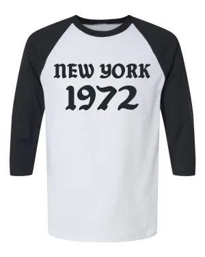 NEW YORK 1972 Three-Quarter Raglan T-Shirt