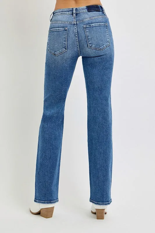 OLIVIA TUMMY CONTROL HIGH RISE STRAIGHT JEANS