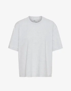 Oversized Organic T-Shirt - Snow Melange