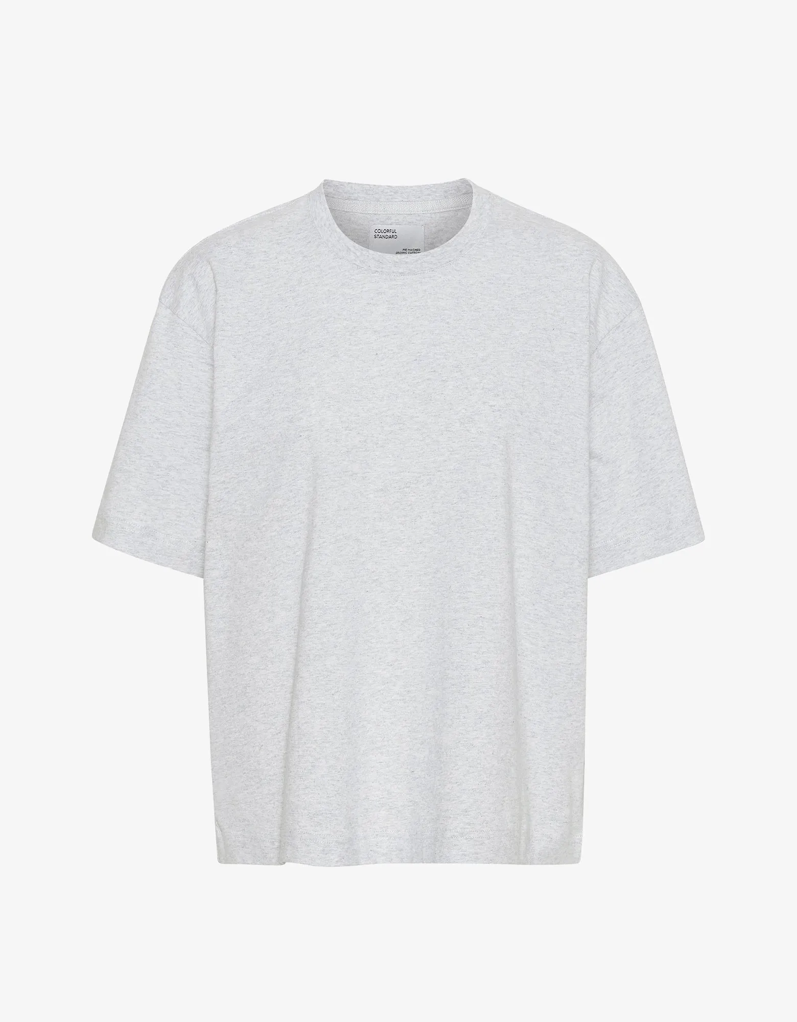 Oversized Organic T-Shirt - Snow Melange