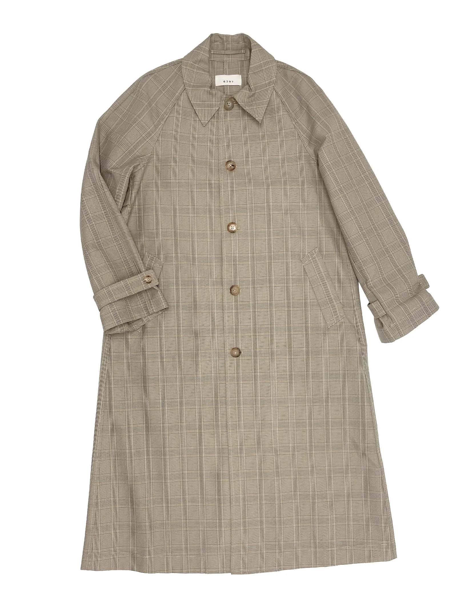 Plaid Trench Coat
