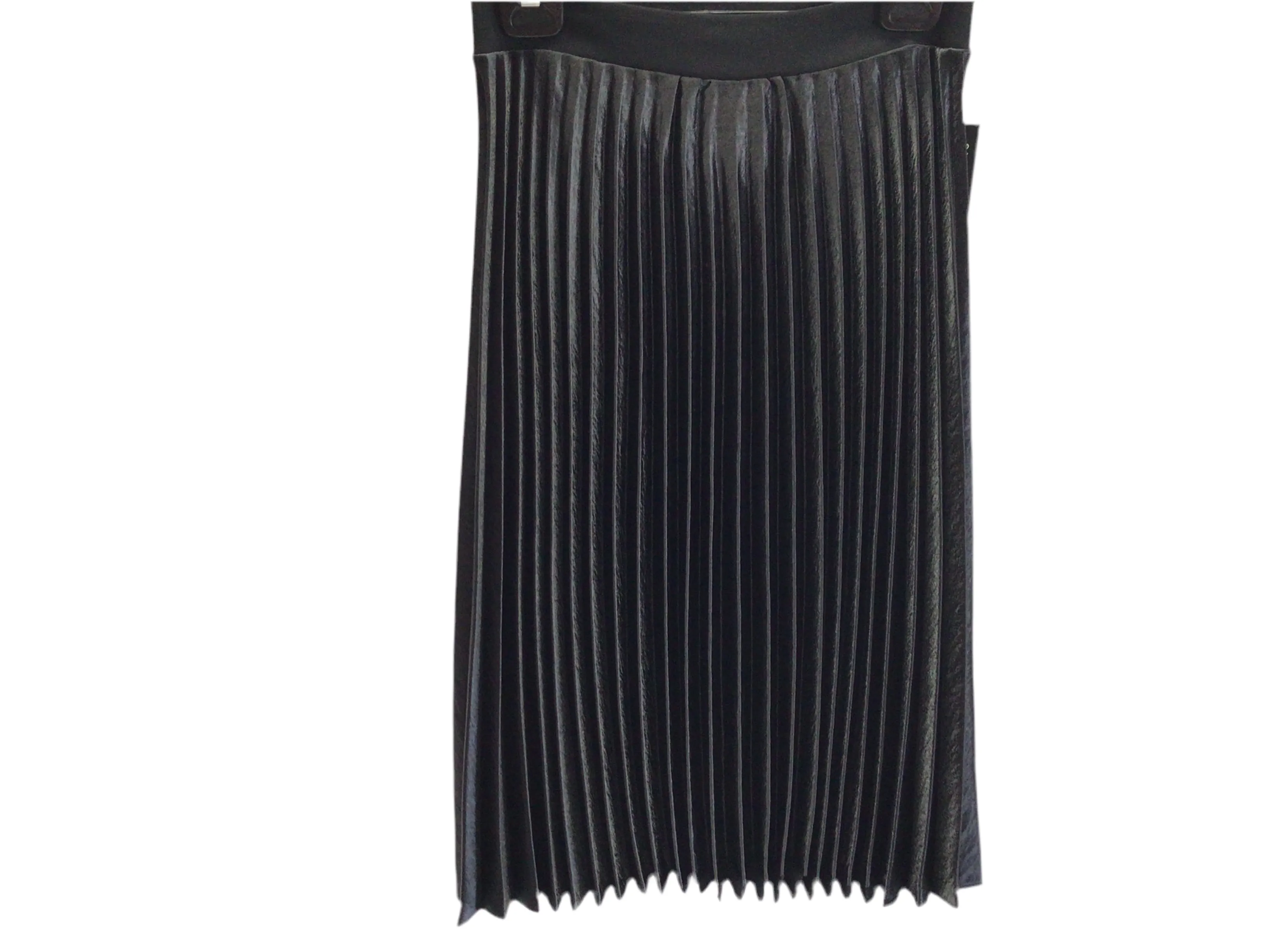 Pleated Satin Skirt 615