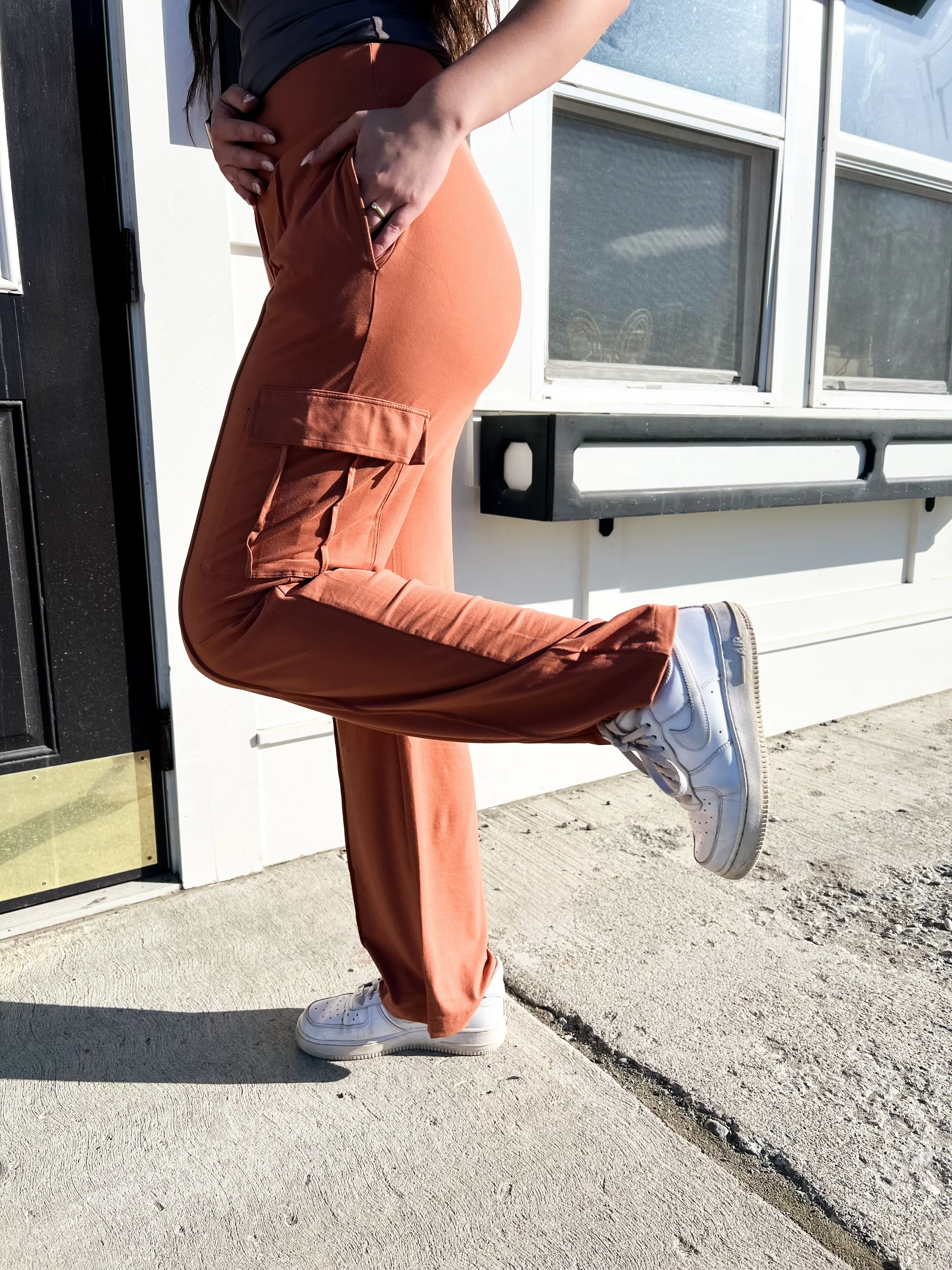 Ready To Explore Cargo Pant- Desert Sun