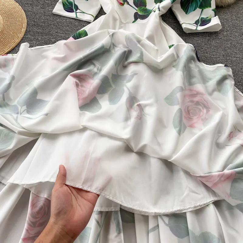 Rose Print Dress
