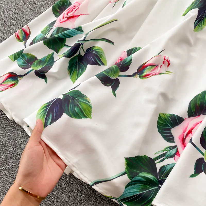 Rose Print Dress