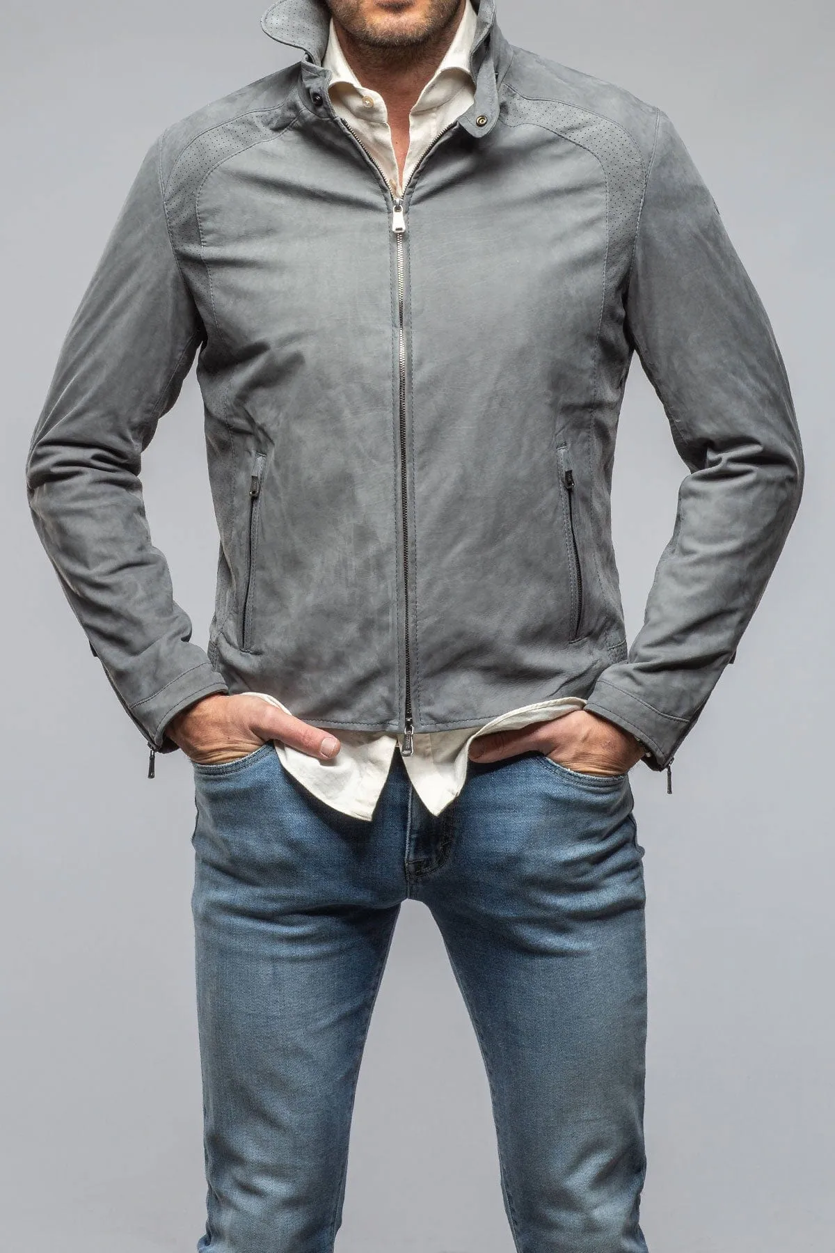 San Remo Race Jacket In Grey Taupe