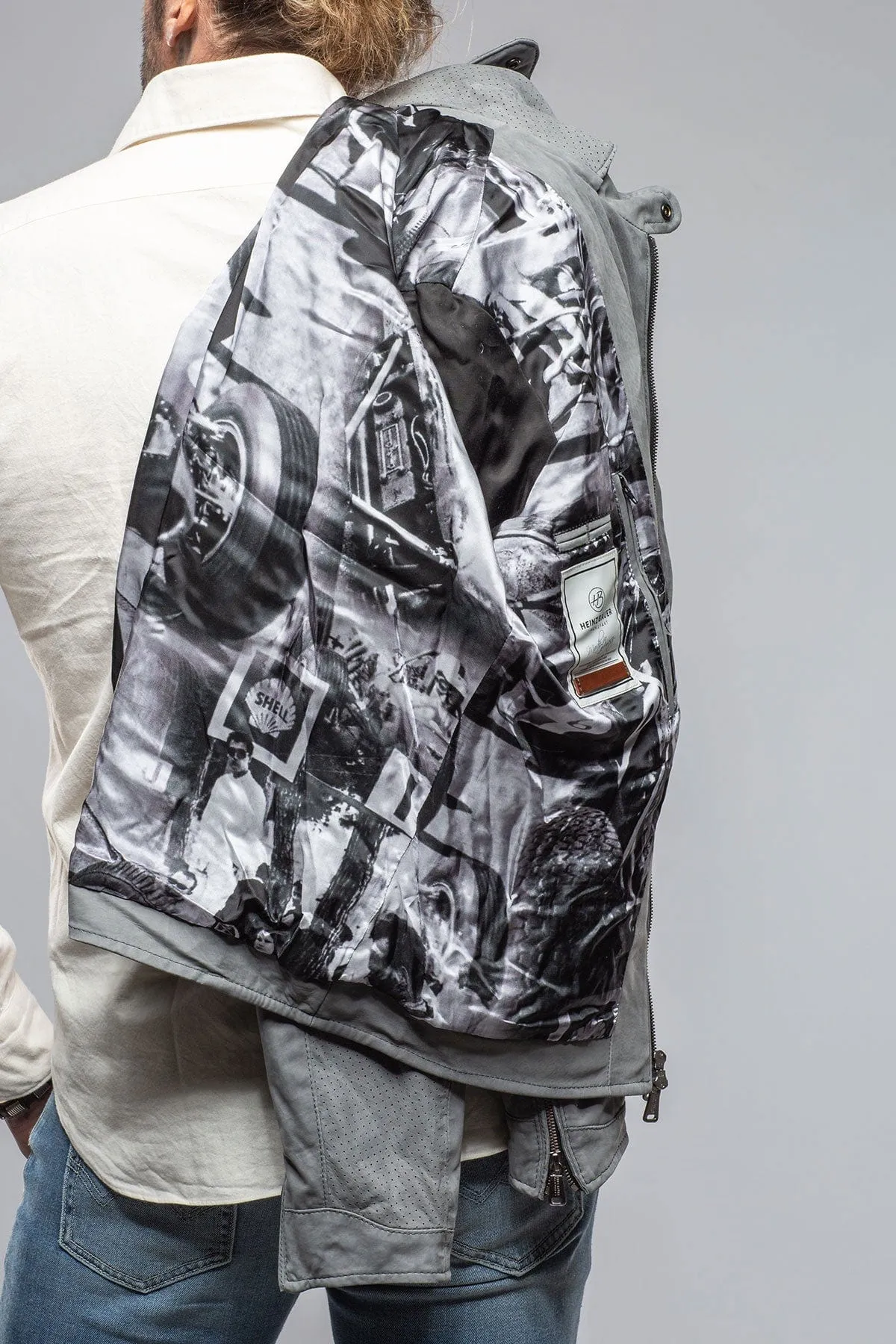 San Remo Race Jacket In Grey Taupe