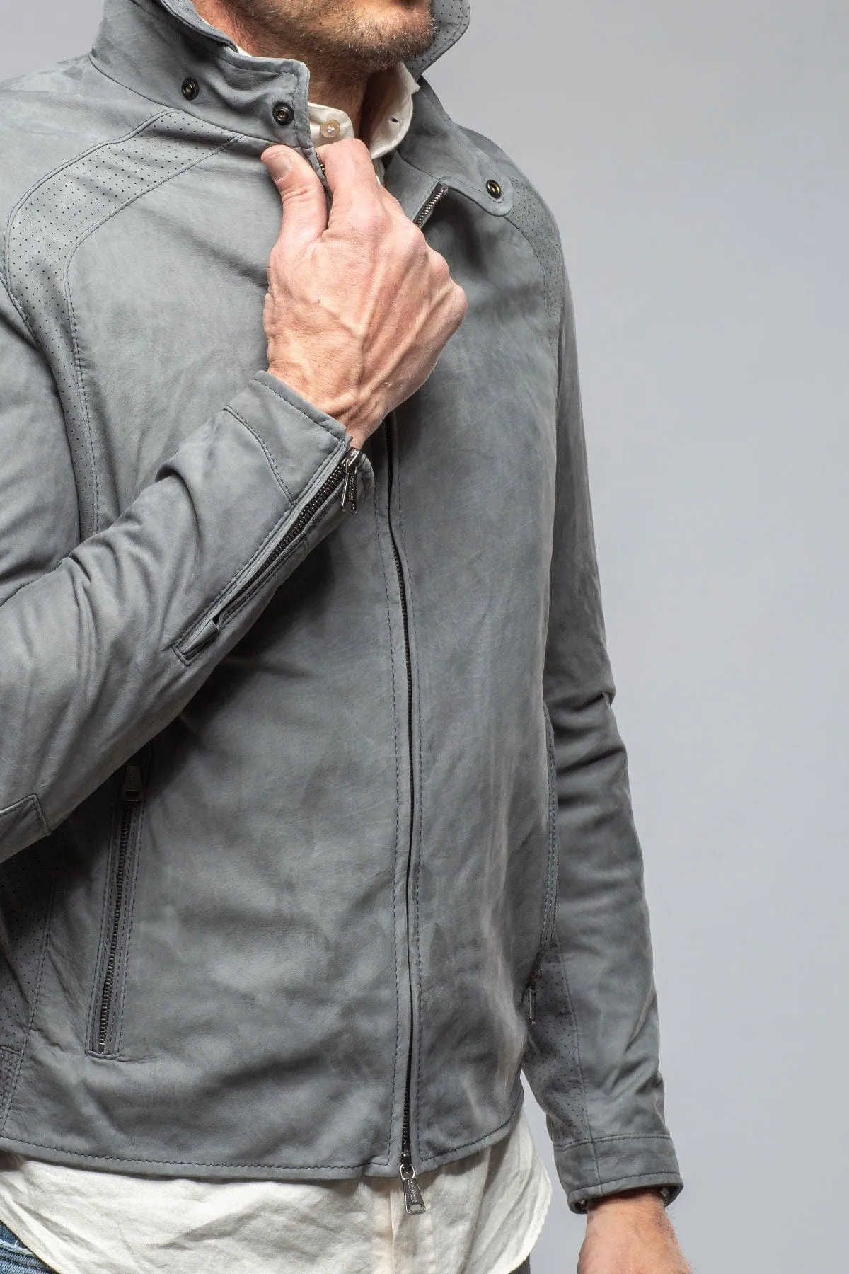 San Remo Race Jacket In Grey Taupe