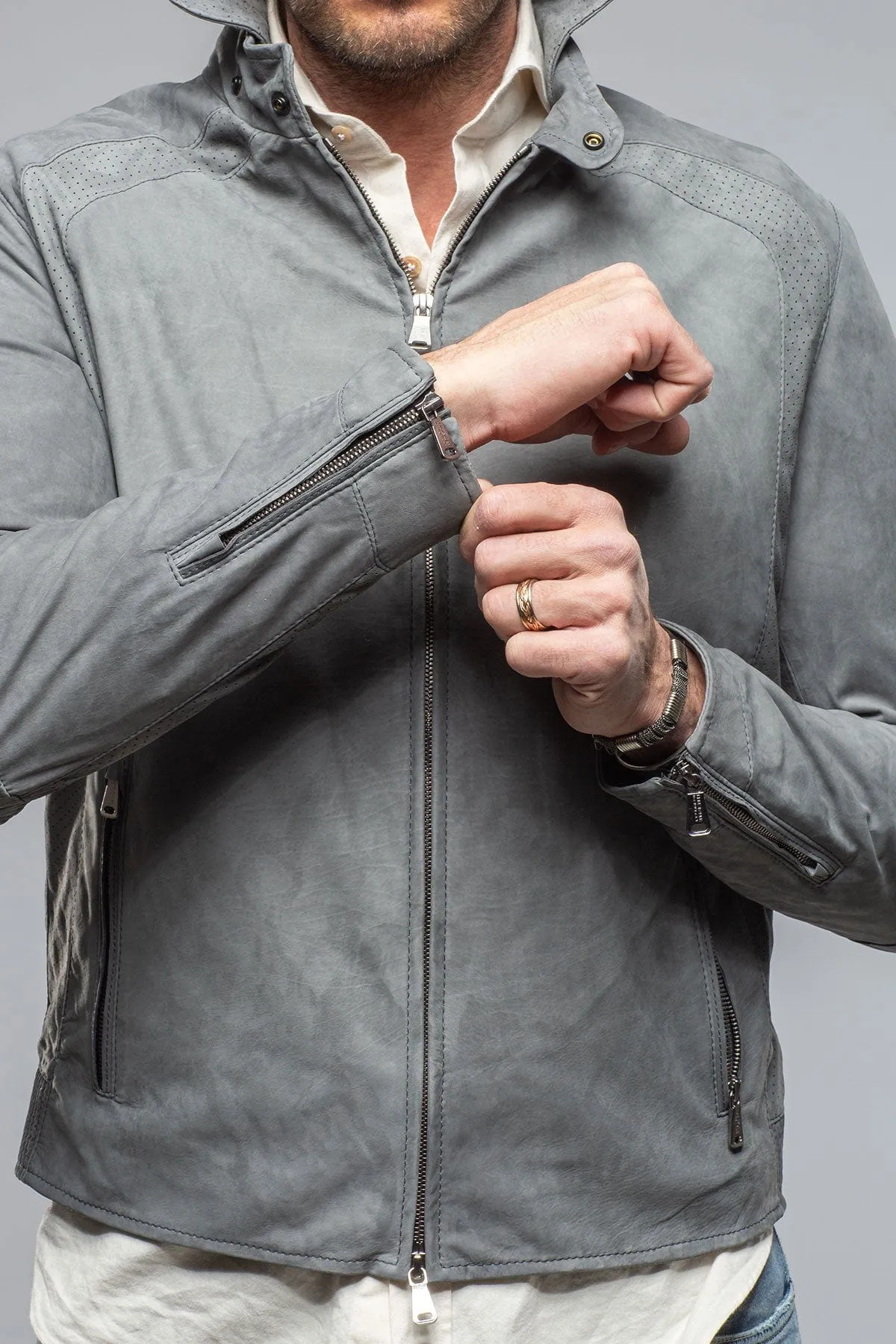San Remo Race Jacket In Grey Taupe