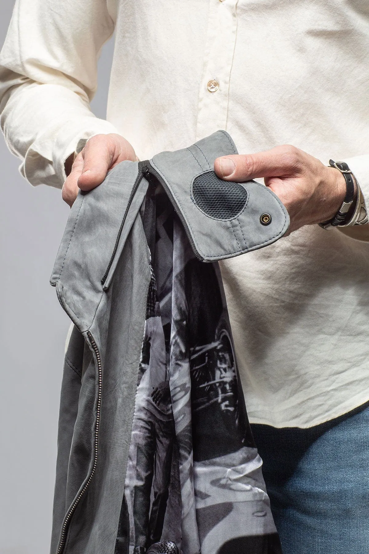 San Remo Race Jacket In Grey Taupe