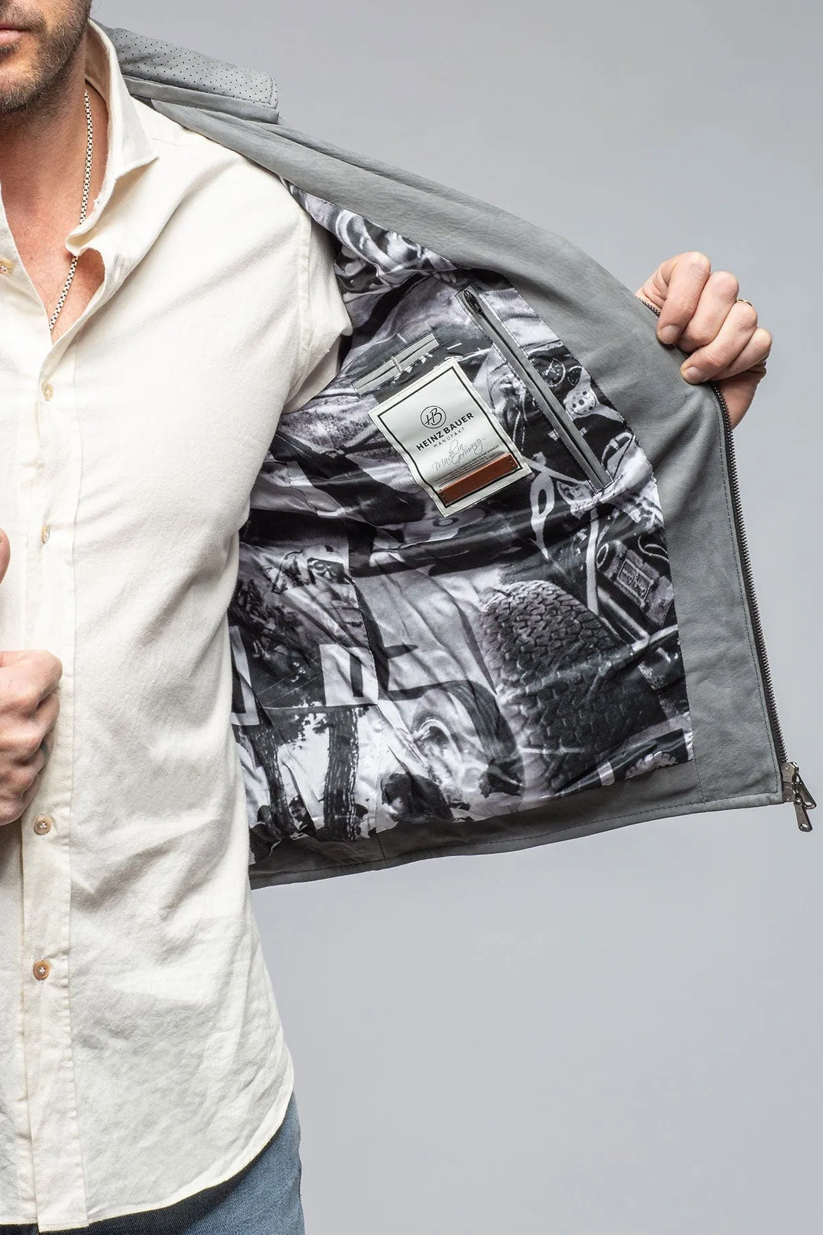 San Remo Race Jacket In Grey Taupe