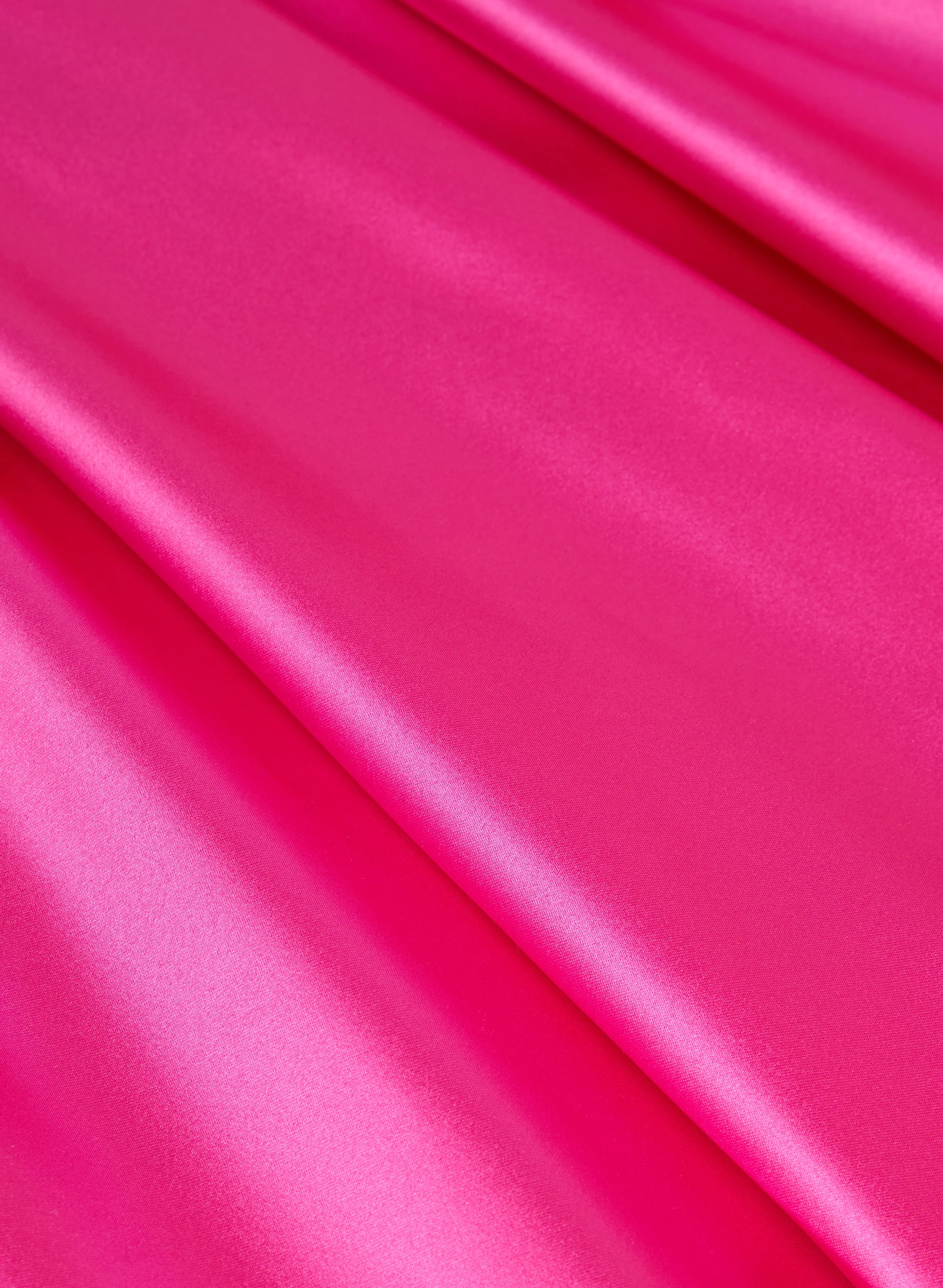 Satin Fit & Flare Ball Gown