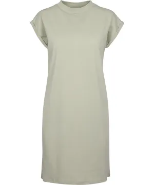 Soft Salvia - Women's turtle extended shoulder dress