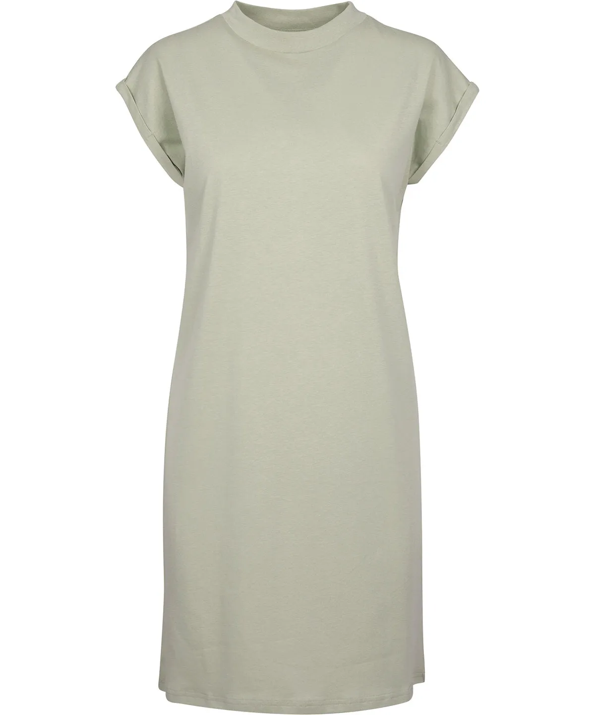 Soft Salvia - Women's turtle extended shoulder dress
