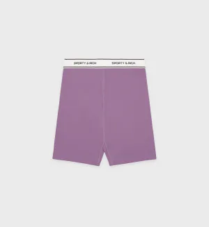 SR Bold Biker Short - Eggplant/Black