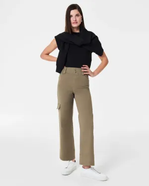 Stretch Twill Cropped Cargo Pant - Tuscan Olive