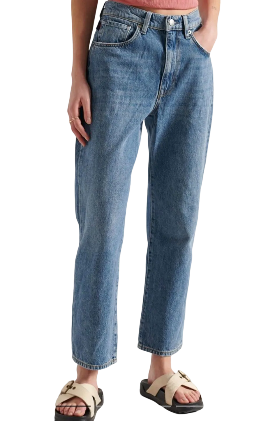 Superdry Ladies High Rise Straight Jeans RRP £64 28/30