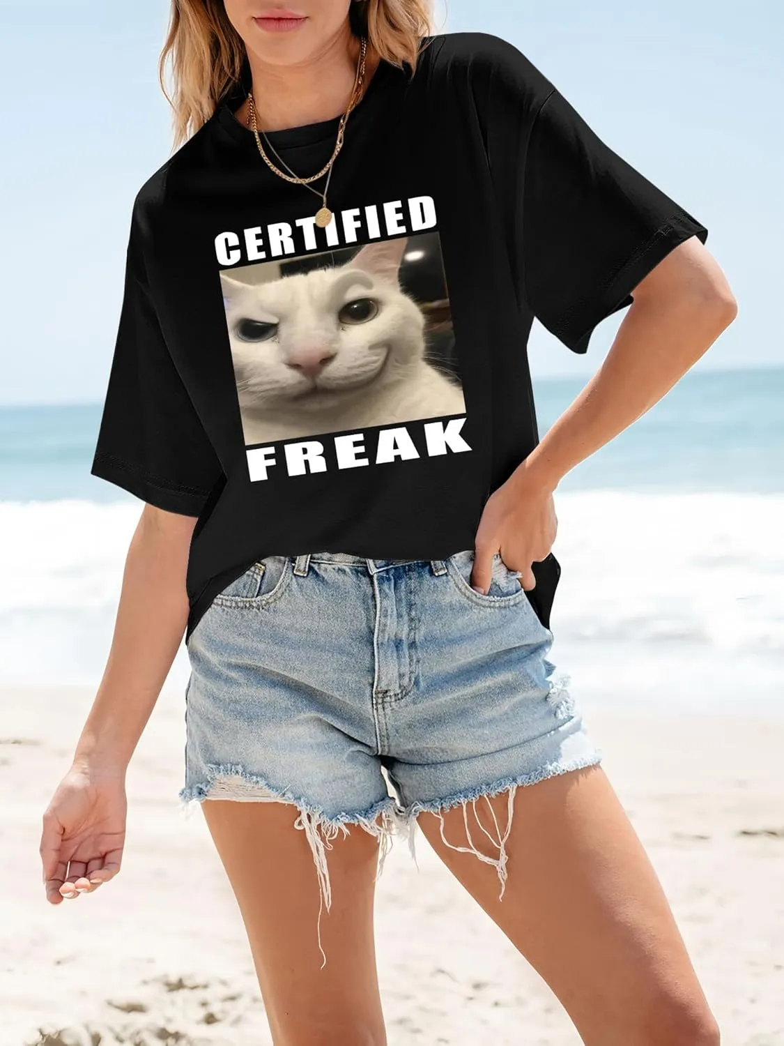 Women's Oversized T Shirts Graphic Tees Summer Short Sleeve Casual Loose Crewneck Basic Tunic Tops Trendy 2025
